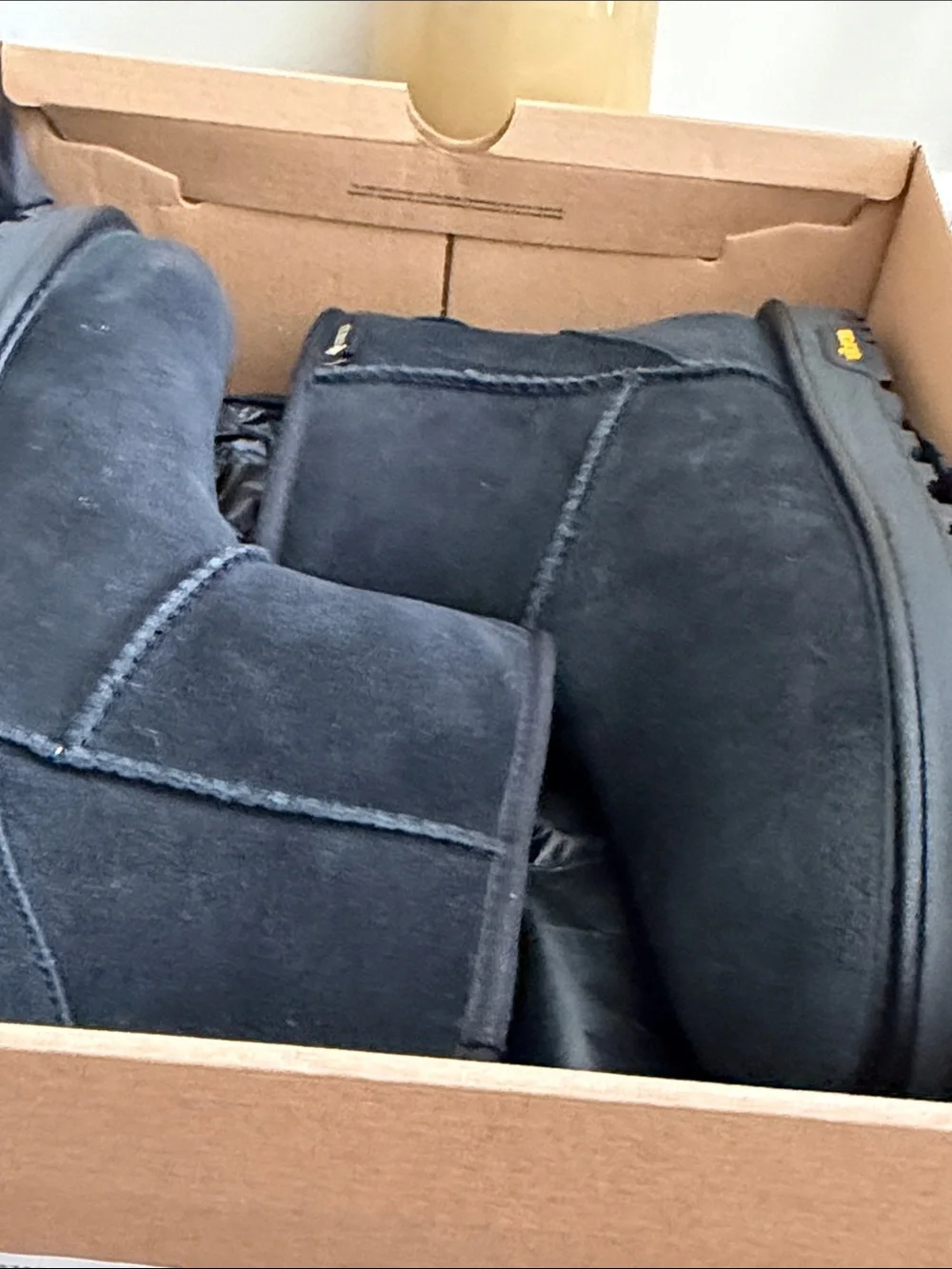 NIB UGG Classic Mini GTX Black Boot Size 7